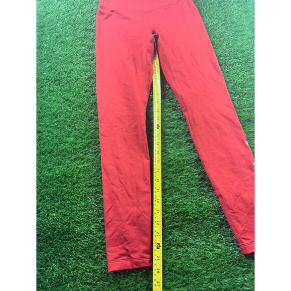 PINK Victoria’s Secret Cozy Leggings S Red High Rise Logo Print Lounge Pants - Picture 10 of 10
